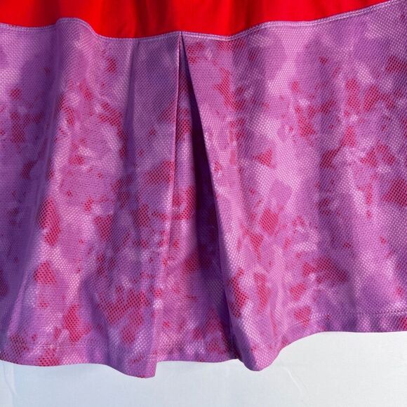 Adidas Two Tone Colorblock Front Pleat Golf Skort Skirt Shorts Liner Size Large - Picture 3 of 10